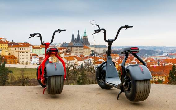 Prag: Stadtführung auf Breitreifen-E-Bike