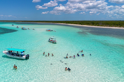 From Cancun: Cozumel Kuza Park & El Cielo Snorkel Tour