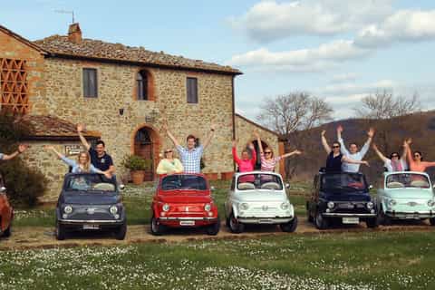 Florence: Fiat 500 Vintage Tuscan Country Tour with Lunch