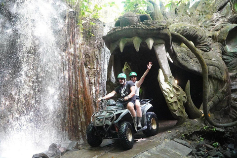 Bali - Ubud Ubud ATV-tur med vattenfall Dragon Cave och lunchTandem ATV