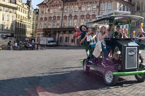 Prague: Beer Bike tour