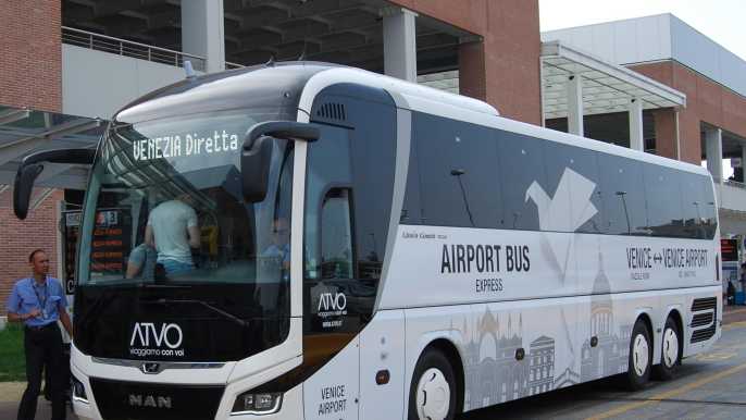 Autobús exprés: aeropuerto Marco Polo a/desde centro Venecia