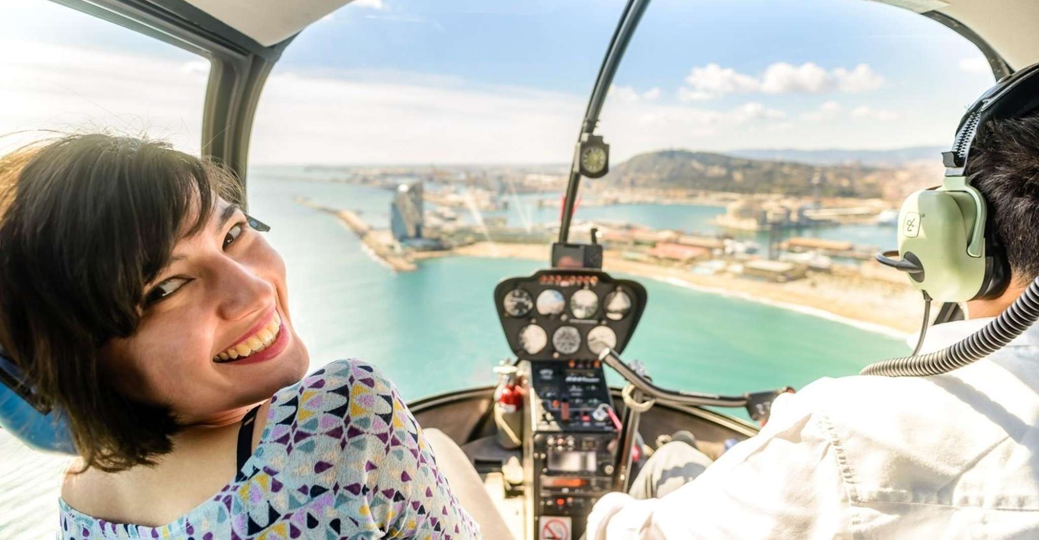 Barcelona: Helicopter Flight & Heliport Boat Transfer