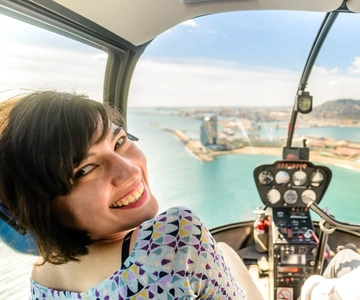 Barcelona: Helicopter Flight & Heliport Boat Transfer