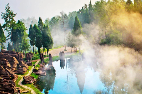 From Zhangjiajie: Guzhang Red Stone Forest & Furong Town
