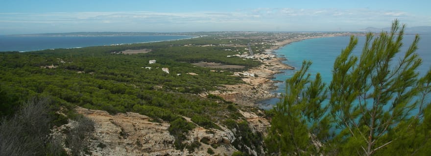Au départ d'Ibiza : ferry et excursion guidée en bus à Formentera