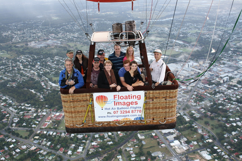 Luchtballonvaart in de regio Brisbane Scenic City &amp; CountryAlleen ballonvaart - GEEN optie voor ontbijt na de vlucht