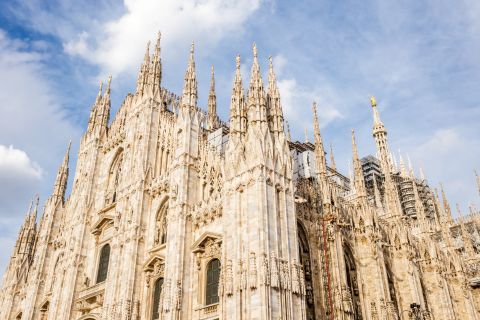 Catedral de Milán y azotea en ascensor con acceso rápido