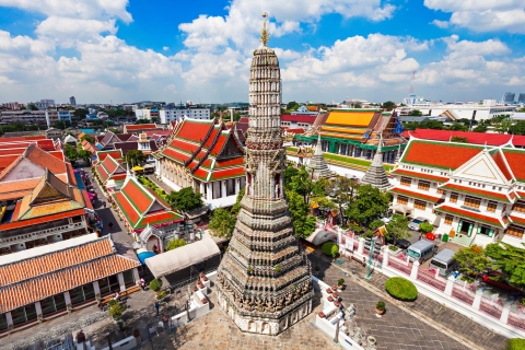 Bangkok : palais royal, Wat Pho et Wat Arun à piedPalais royal et temple du Bouddha d’émeraude