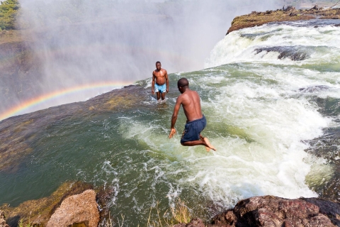 Van Victoria Falls: Livingstone Island Tour & Devils PoolTour zonder lunch