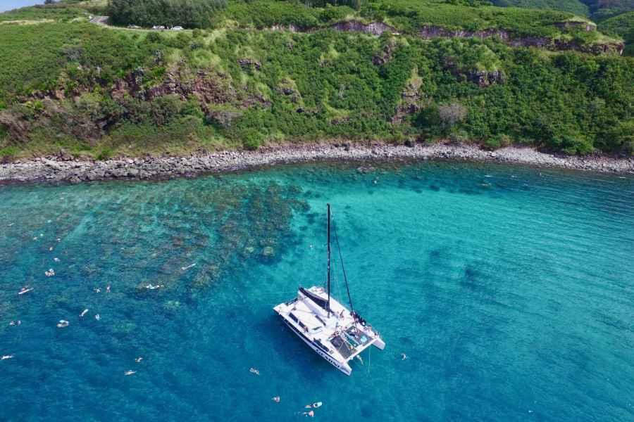Maui: Schnorchel- & Segel-Abenteuer mit Buffet-Mittagessen. Foto: GetYourGuide