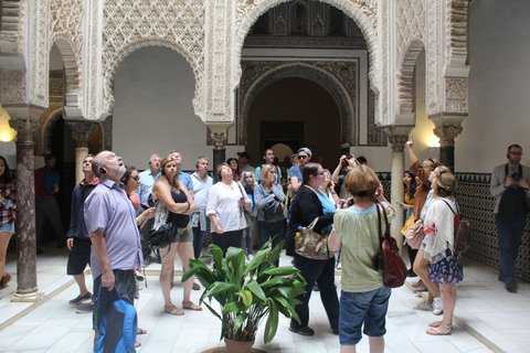 Sevilla - Kungliga Kungliga Alcazar, katedralen och Giralda-tornetResa på franska