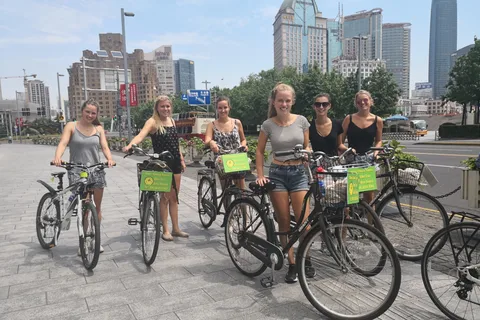 Shanghai Must-See and Foodie Test Bike Tour( Day & Night)