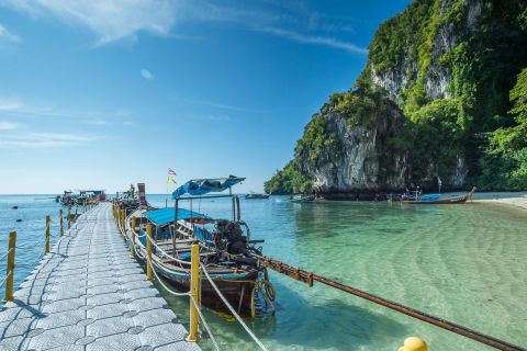 Desde Krabi: barco, esnórquel en islas Hong y almuerzo