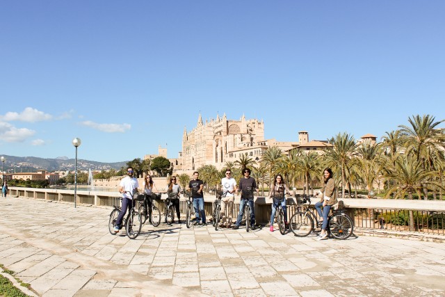 Visit Palma de Mallorca Old Town Guided Bike Tour and Tapas in Palma, Mallorca, Spain