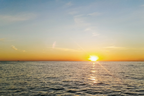 Malaga: gita in catamarano con opzione tramontoTour in catamarano al tramonto con bicchiere di cava