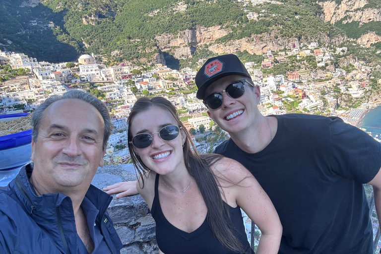 Positano: Private Transfer from Naples Stop Pompeii Option 2 NO Stop Pompei