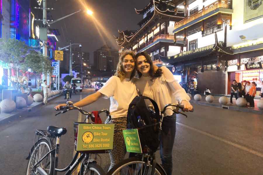 Shanghai: Aufregende Nachtleben-Fahrradtour & Verkostung
