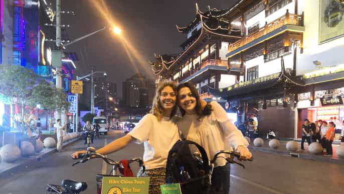shanghai 4hour nightlife adventure tasting bike tour