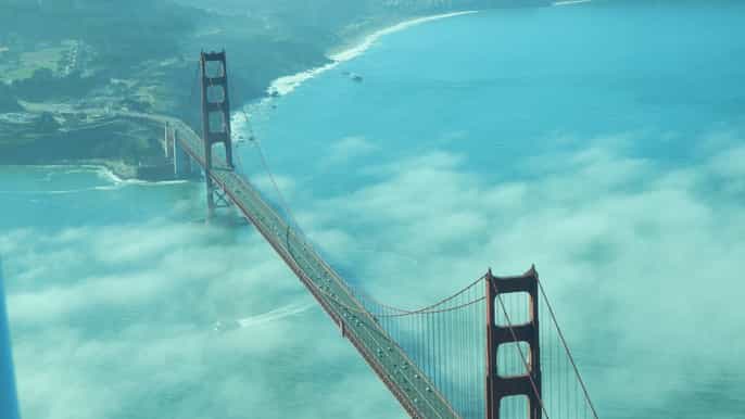 exklusiver rundflug über san francisco