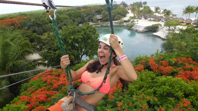 cozumel zip line adventure at chankanaab park