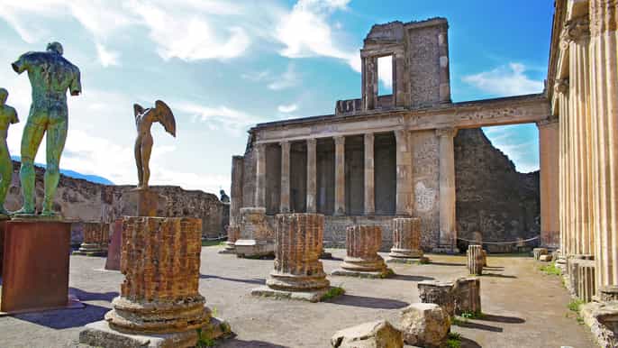 pompei autobus a/r da roma e ingresso prioritario