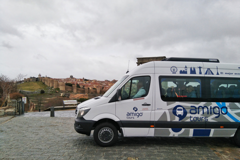 Vanuit Madrid: Dagtocht naar Ávila en Salamanca met gids