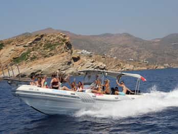 Isola di Ios: Crociera in motoscafo dalla spiaggia di Mylopotas