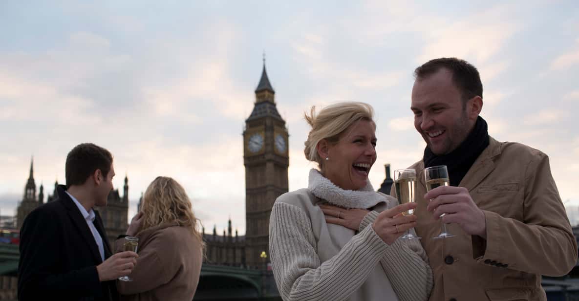 London: River Thames Evening Cruise with Bubbly and Canapés