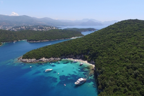 Blue Lagoon: dagtocht per boot met bezoek aan SyvotaBoottocht met ophaalservice vanuit Zuid-Corfu