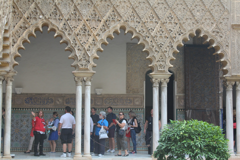 Sevilla: Königlicher Alcazar, Kathedrale und Giralda-Turm-TourTour auf Französisch