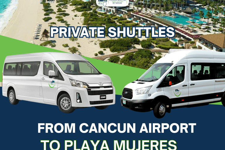 Transfert aller simple ou aller-retour de l'aéroport à Playa MujeresTransfert aller-retour de l'aéroport de Cancun à Playa Mujeres