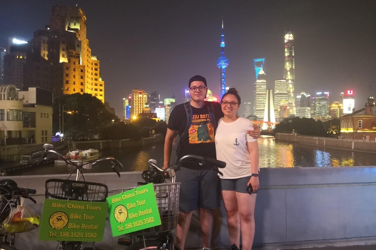 Shanghai: Aufregende Nachtleben-Fahrradtour & VerkostungShanghai: Aufregende Fahrradtour durchs Nightlife