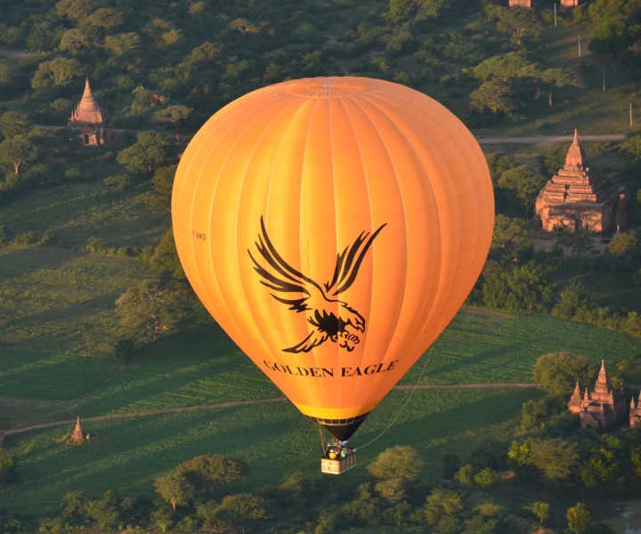 Golden Eagle Ballooning in Bagan