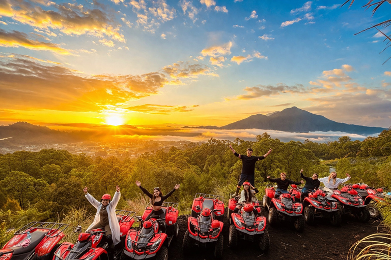 Bali: Mount Batur Sunrise ATV Ride & Rafting Adventure Tandem ATV Sunrise & Rafting with Round Trip Transfer