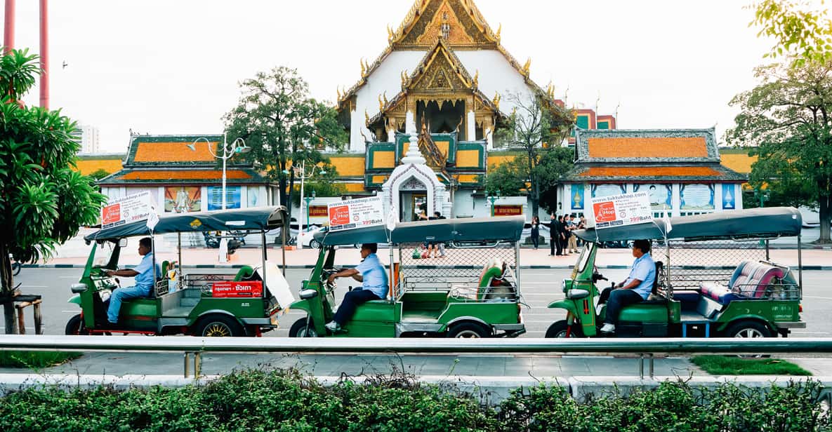 Bangkok : forfait arrêts multiples en tuk-tuk et bateau