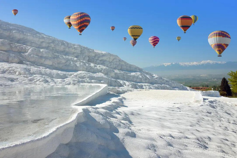 Antalya: Pamukkale Guided Tour With Optional Balloon Flight Pamukkale Balloon Only w/Transfer from Pamukkale Hotels