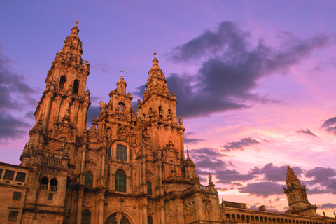 Santiago de Compostela: Private Guided Tour with Your Phone Santiago: The Fonseca Code and the Stonemasons with Physical Kit and Live Guide