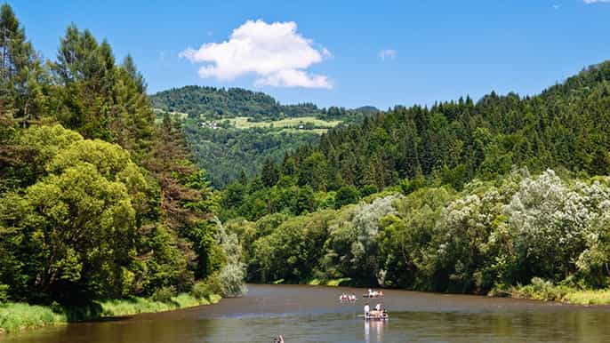 fiume dunajec rafting tour privato da cracovia