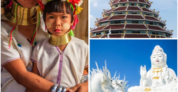 Von Chiang Mai: Chiang Rai Tempel & Long Neck Village Tour