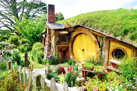 From Auckland: Hobbiton & Rotorua Tour with Lunch at Te Puia Hobbiton Movie Set and Rotorua Day Tour with Return Journey