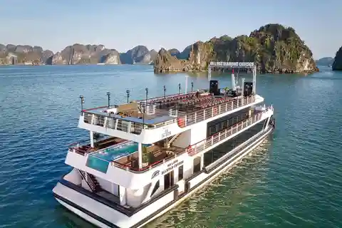 Hanói: tour de día completo por la bahía de Halong con un crucero Diamante de 5 estrellas
