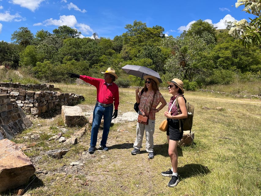 The broad ceremonial plaza and stepped stone platforms of Monte Albán