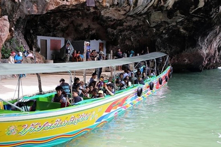 Krabi : île de James Bond en bateau longtail et option canoëKrabi : visite des îles en bateau longtail