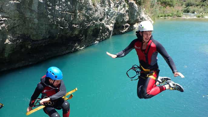 "the cathedral" buitreras 6hour canyoning trip