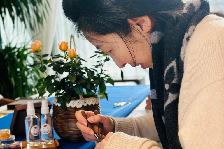 Pékin : atelier de cloisonné avec souvenir