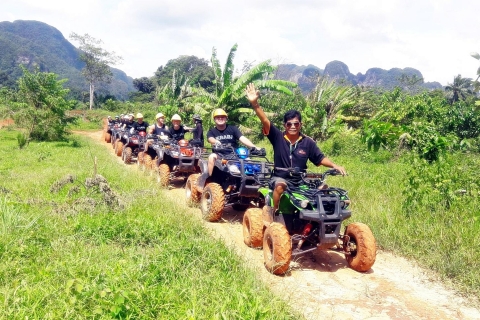 Krabi: halve dag quad & kajakken blue lagoon Klon SrakaewPrivé kajakken van een halve dag in Klong Srakaew met ATV