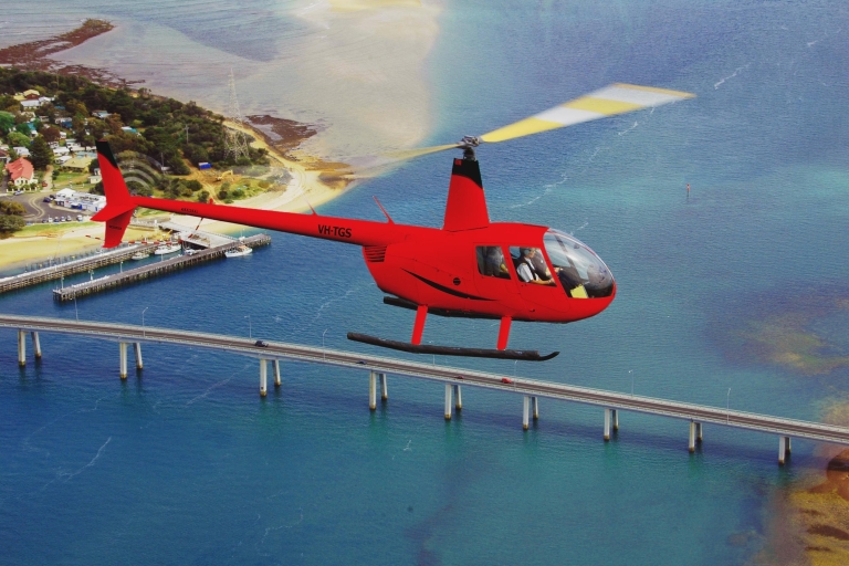 Vol en hélicoptère de l'instantané côtier de Phillip IslandLe circuit du Grand Prix de Phillip Island