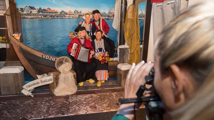 volendam photo opportunity in traditional dutch costume