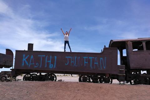 Watch the sunset and stargaze at the Uyuni Train Cemetery